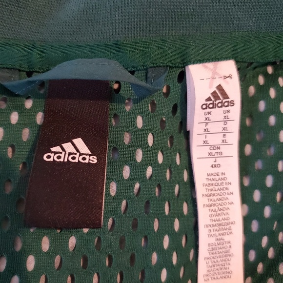Adidas Woven Bomber Jacket Green Camo Training XL - Picture 8 of 8